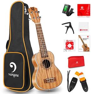 Professional Mahogany Soprano Ukulele Beginner Kit for Kids