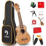 Professional Mahogany Soprano Ukulele Beginner Kit for Kids