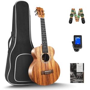 Caramel Concert Ukulele Kit with Acacia Wood
