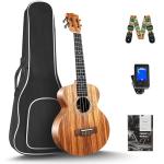 Caramel Concert Ukulele Kit with Acacia Wood