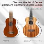 Caramel Concert Ukulele Kit with Acacia Wood