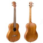 Kmise Baritone Ukulele Mahogany Uke DGBE Strap Picks