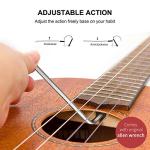 Kmise Baritone Ukulele Mahogany Uke DGBE Strap Picks