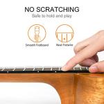 Kmise Baritone Ukulele Mahogany Uke DGBE Strap Picks