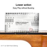 Kmise Baritone Ukulele Mahogany Uke DGBE Strap Picks