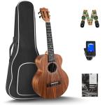 Caramel Concert Ukulele Kit with Acacia Wood