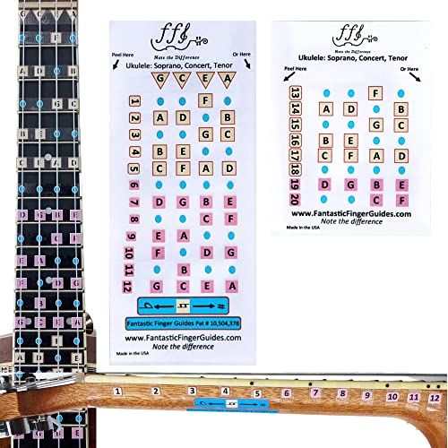 Ukulele Finger Guide Stickers | Fun Learning Tools