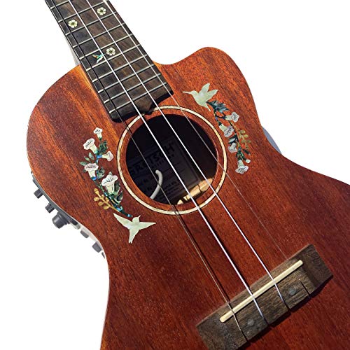 Hummingbird Ukulele Sound-Hole Inlay Stickers Decals
