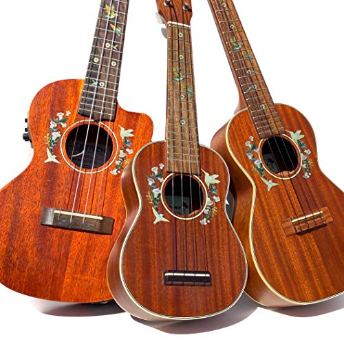 Hummingbird Ukulele Sound-Hole Inlay Stickers Decals