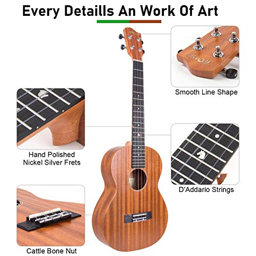 Professional Baritone Ukulele Kit for Adults with Gig Bag