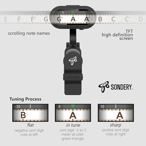Rechargeable Color Screen Tuner for Ukulele and More