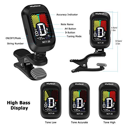 Multi-Instrument Clip-On Tuner: Fast, Accurate, Easy to Use
