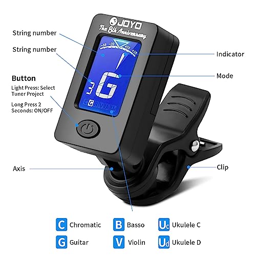 JOYO Clip-On Ukulele Tuner (JT-01)