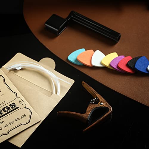 Donux Ukulele Accessory Kit: Strings, Picks, Capo & Winder