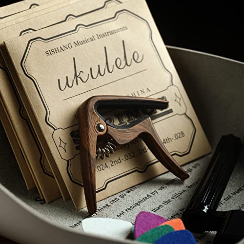 Donux Ukulele Accessory Kit: Strings, Picks, Capo & Winder
