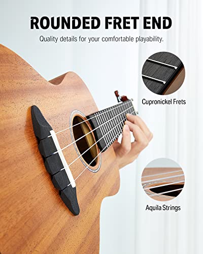 Donner Concert Ukulele Mahogany 23 Inch Uke Kit