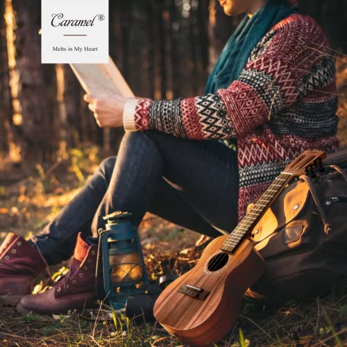 Caramel Concert Ukulele Kit with Acacia Wood