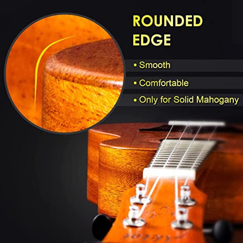 AKLOT Solid Mahogany Concert Ukulele Kit for Adults
