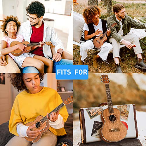 Vangoa 23" Mahogany Ukulele Bundle for Beginners & Pros
