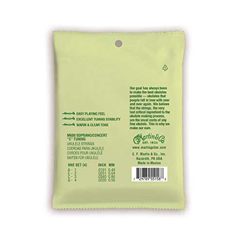 Martin M600 Ukulele Strings - Standard Quality