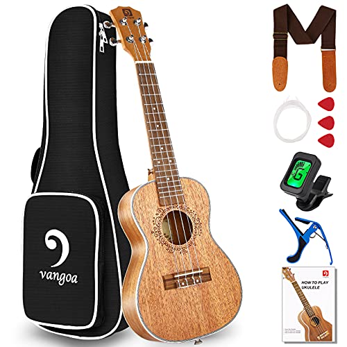 Tenor Ukulele 26" Mahogany Hawaiian Uke Bundle for Adults
