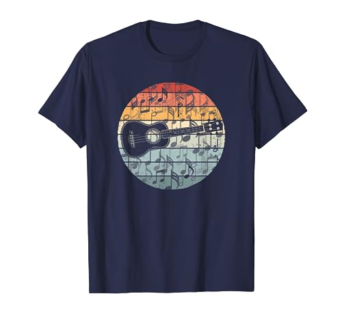 Funny Retro Uke Music T-Shirt for Ukulele Players