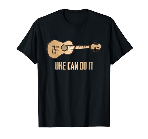 Uke Can Do It Funny Hawaiian Ukulele T-Shirt