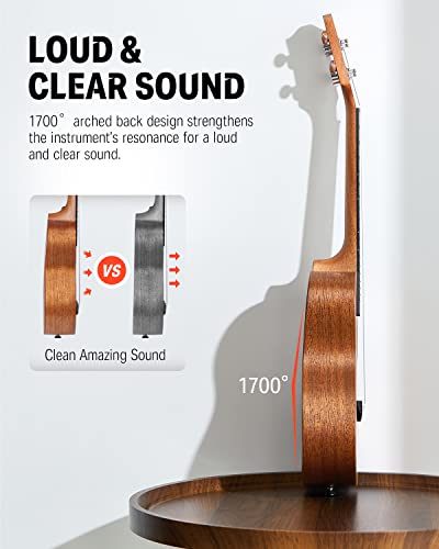 Donner Soprano Ukulele Mahogany Beginner Kit - DUS-1