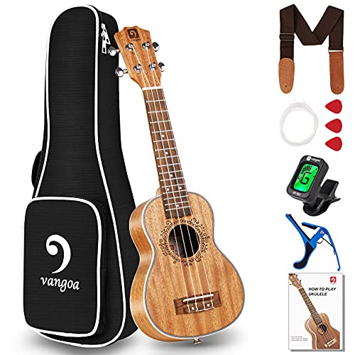 Professional Mahogany Soprano Ukulele Beginner Kit for Kids