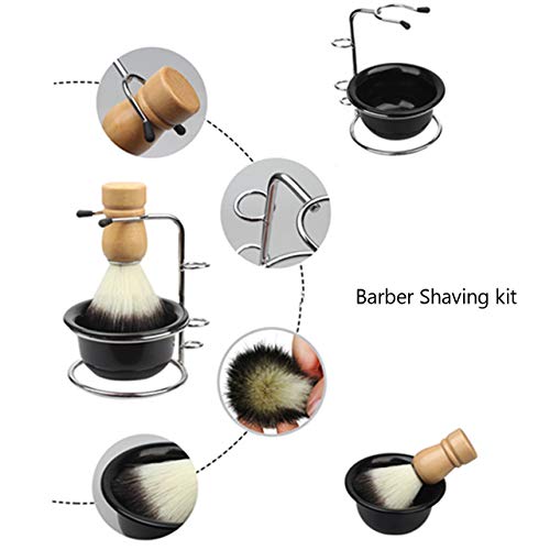 Men's Shaving Set with Brush and Razor Holder