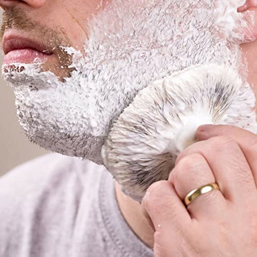 Men's Pure Black Badger Hair Shaving Brush Set