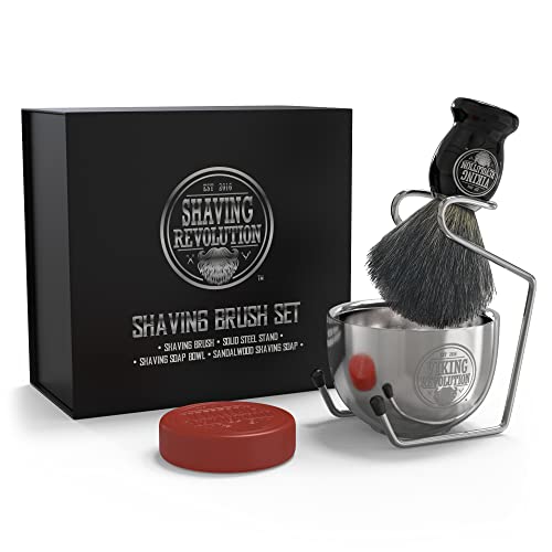 Men's Luxury Shaving Set with Badger Brush & Soap