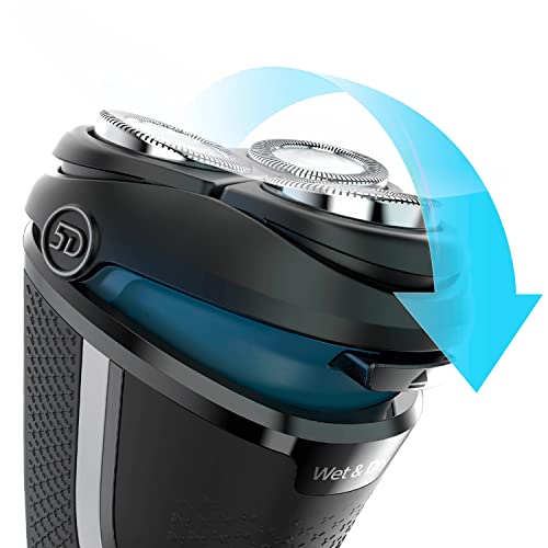 Philips Shaver Series 3000 Dry and Wet Electric Shaver (Model S3233/52), Shiny Black, 2 pin plug