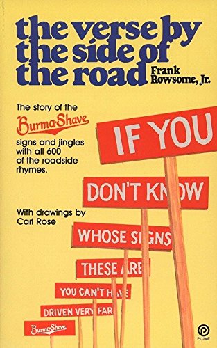 Burma-Shave Sign Book: Verse of the Road