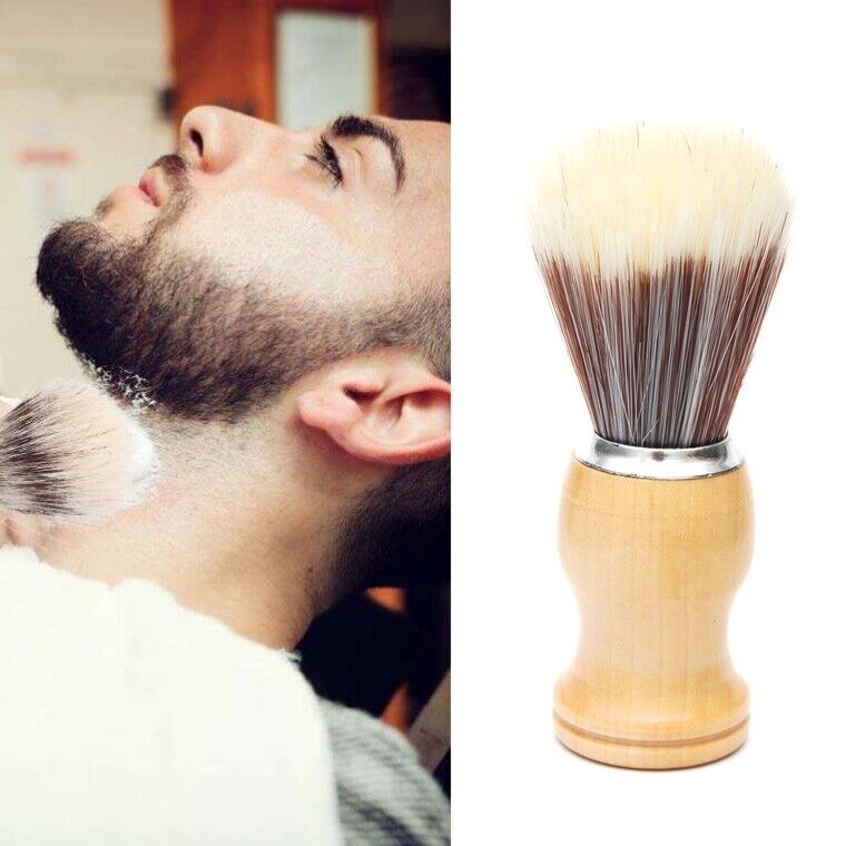 Men's Wooden Handle Shaving Brush with Bristles