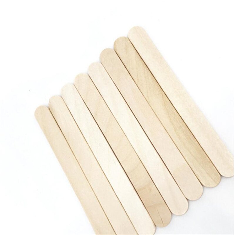 50 Wooden Body Hair Removal Wax Sticks for Women