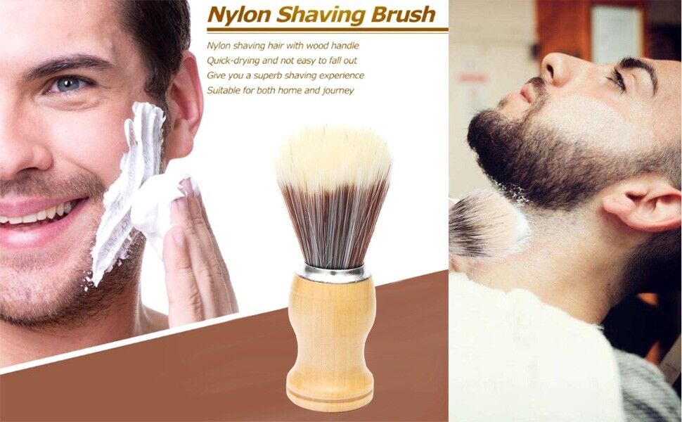 Men's Wooden Handle Shaving Brush with Bristles