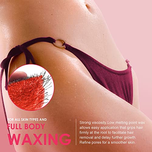 Rose Waxing Kit with Warmer for Home Use