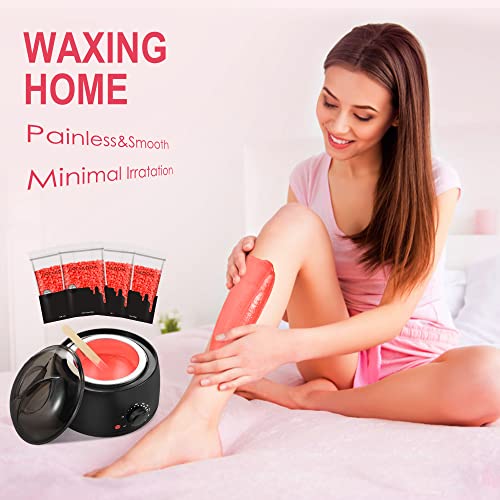 Rose Waxing Kit with Warmer for Home Use