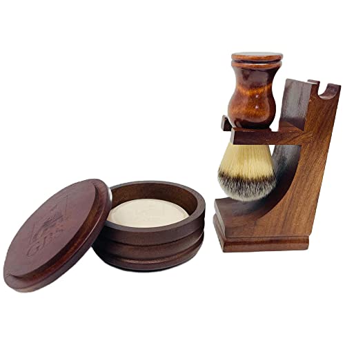 Men's Wooden Shaving Set with Razor and Soap