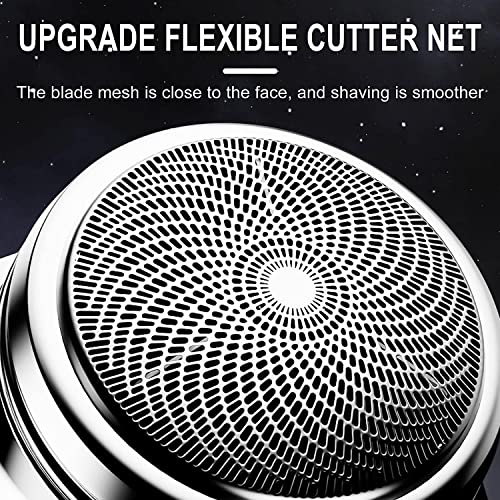 Electric Shavers for Men, Mini Shaver Portable Electric Shaver, USB Charging Portable Shaver Washable Electric Razor for Man, Easy One-Button Use for Home,Car,Travel (Silver)
