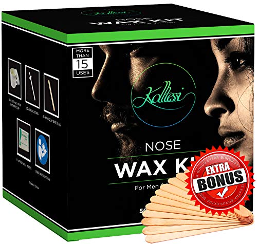 Nose Wax Kit for Men and Women - 30 Applicator Sticks