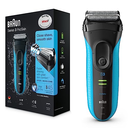 Braun Series 3 ProSkin 3040s Electric Shaver and Precision Trimmer, Pack of 1