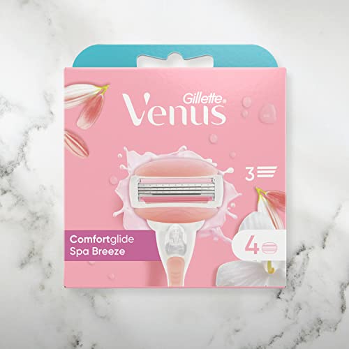 Venus Comfortglide Spa Breeze Razor Refills - 4 Pack