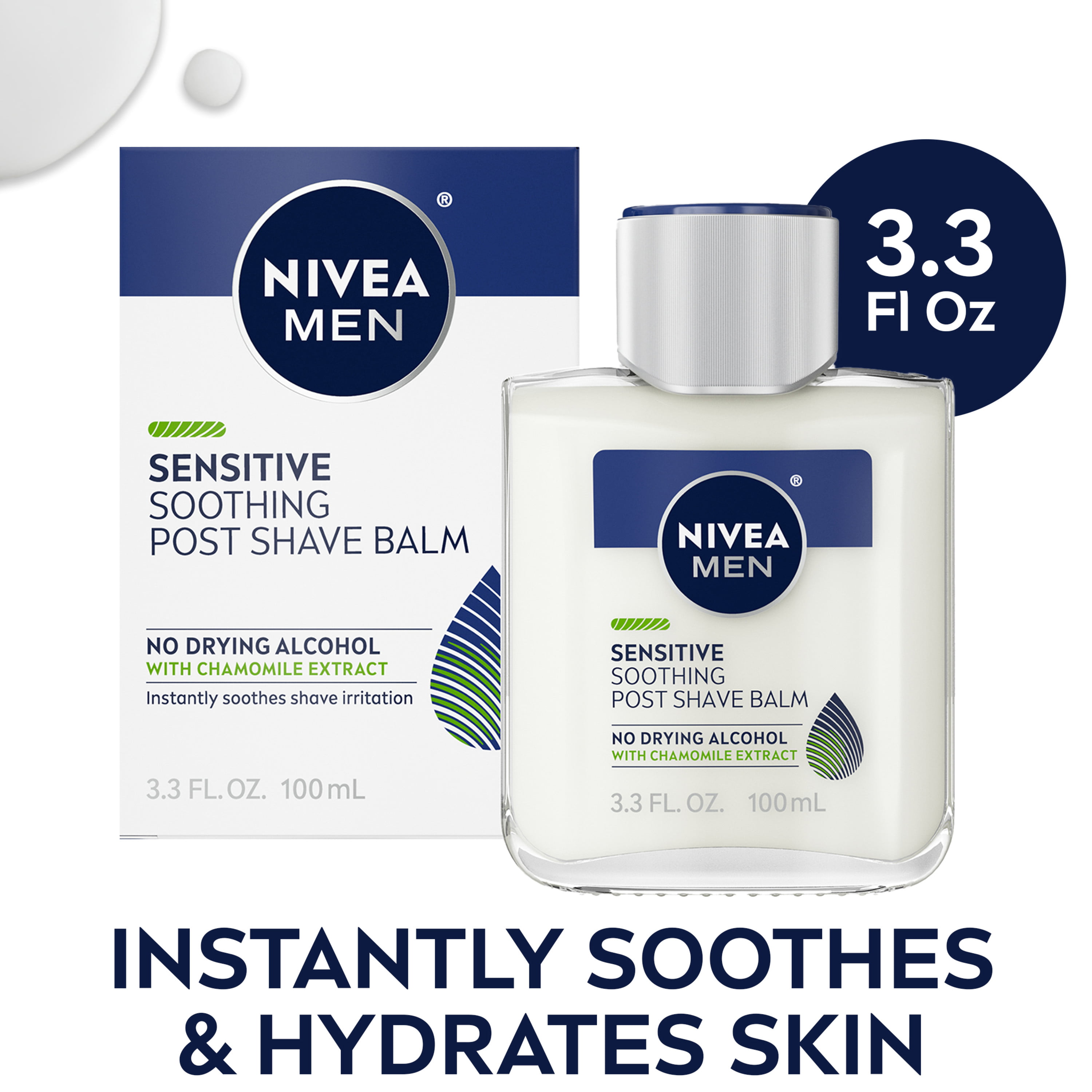 NIVEA MEN Sensitive Post Shave Balm, 3.3 Fl Oz Bottle