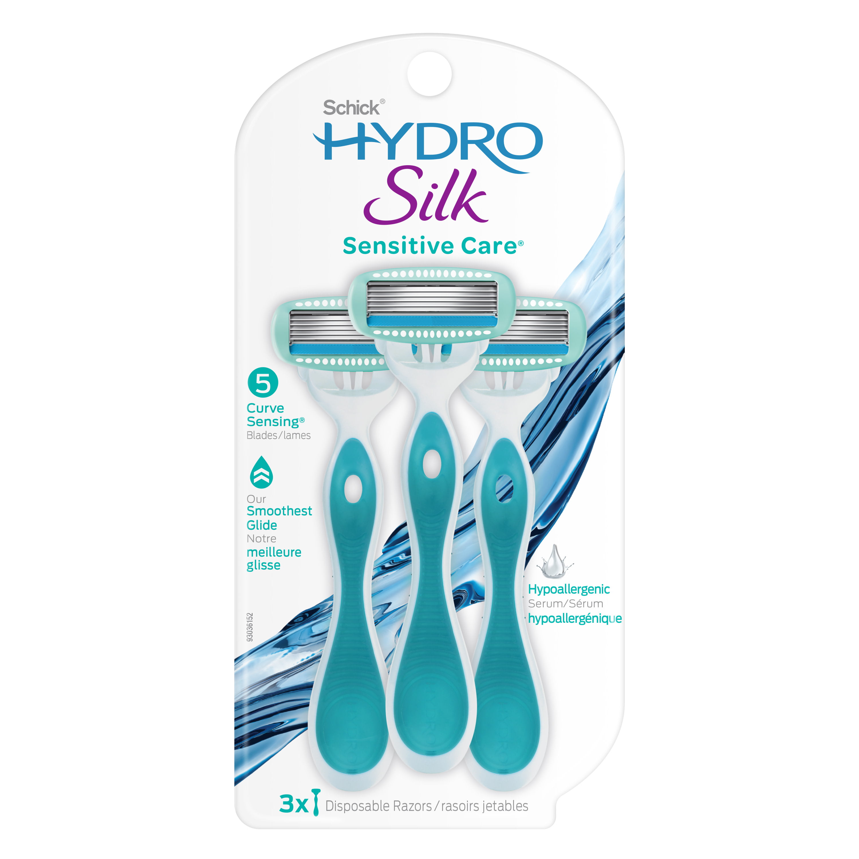 Schick Hydro Silk Sensitive Disposable Razors - 3ct