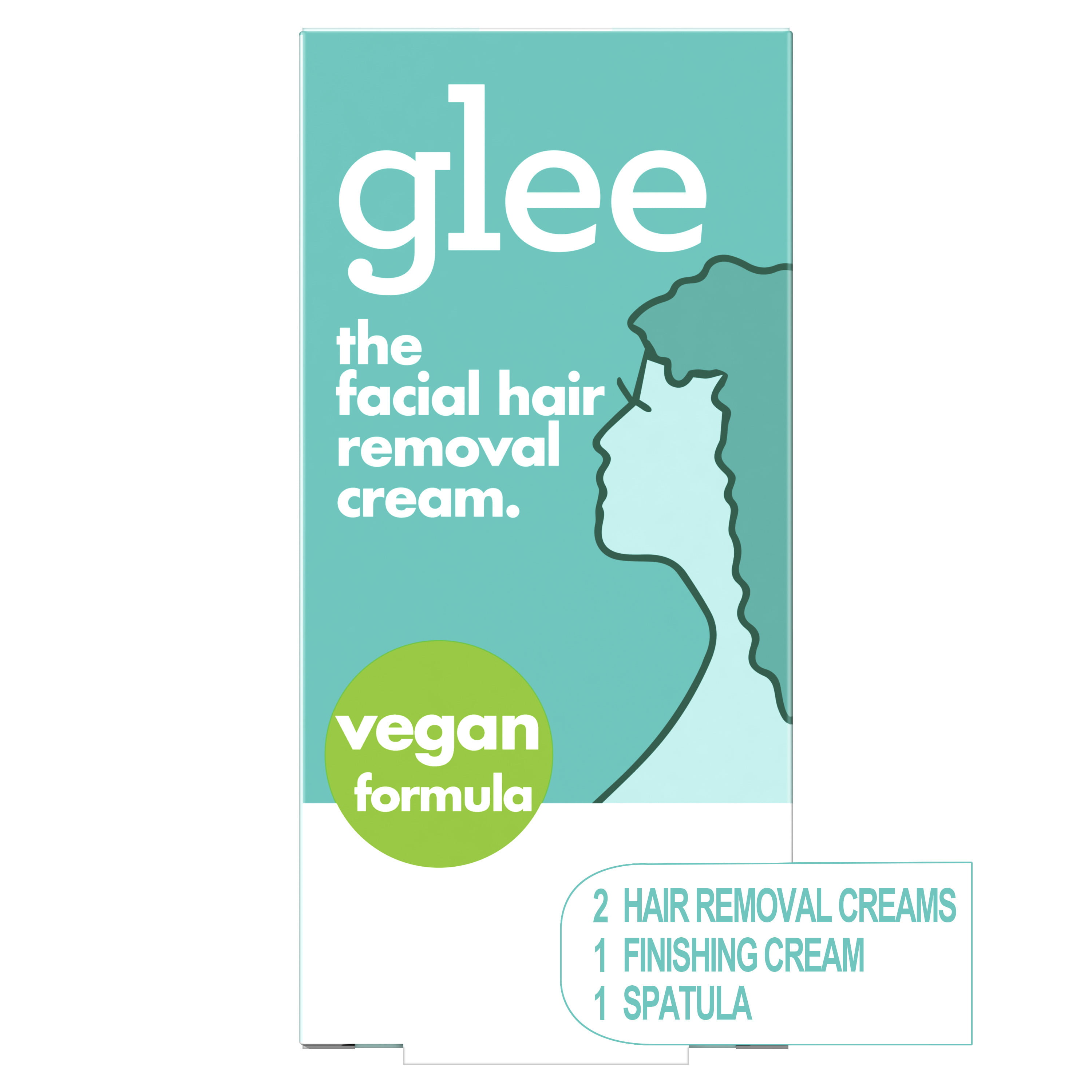 Glee Womens Facial Hair Removal Cream Depilatory Kit