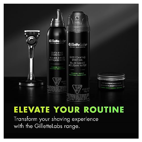 Alcohol-free Gilette Labs foaming shave gel for men