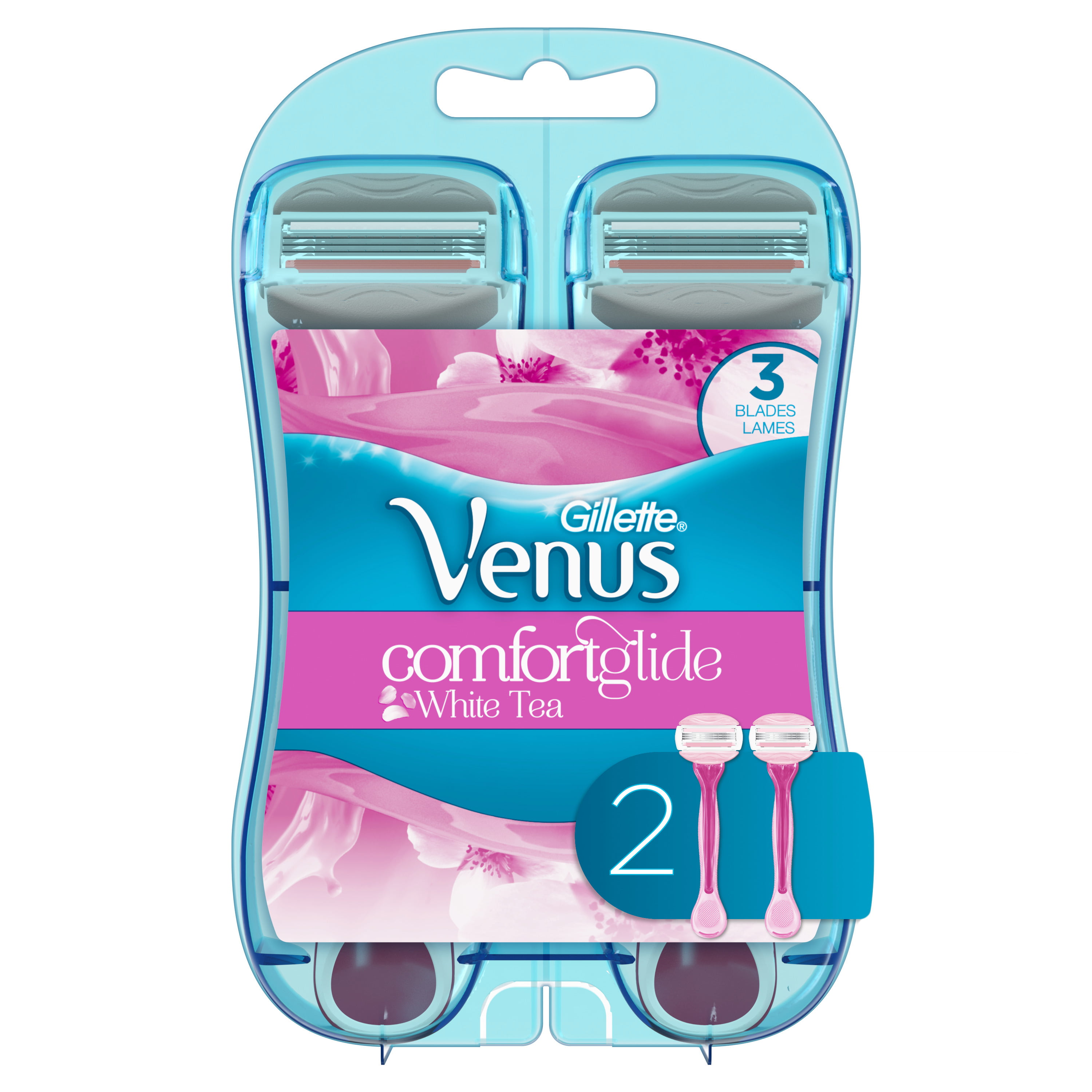 White Tea Venus Disposable Razors - 2 Ct