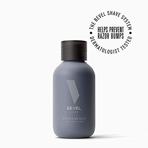 Bevel After Shave Balm for Men with Shea Butter and Jojoba Oil, Soothes and Cools Skin to Help Prevent Ingrown Hairs and Razor Bumps, 4 Fl Oz